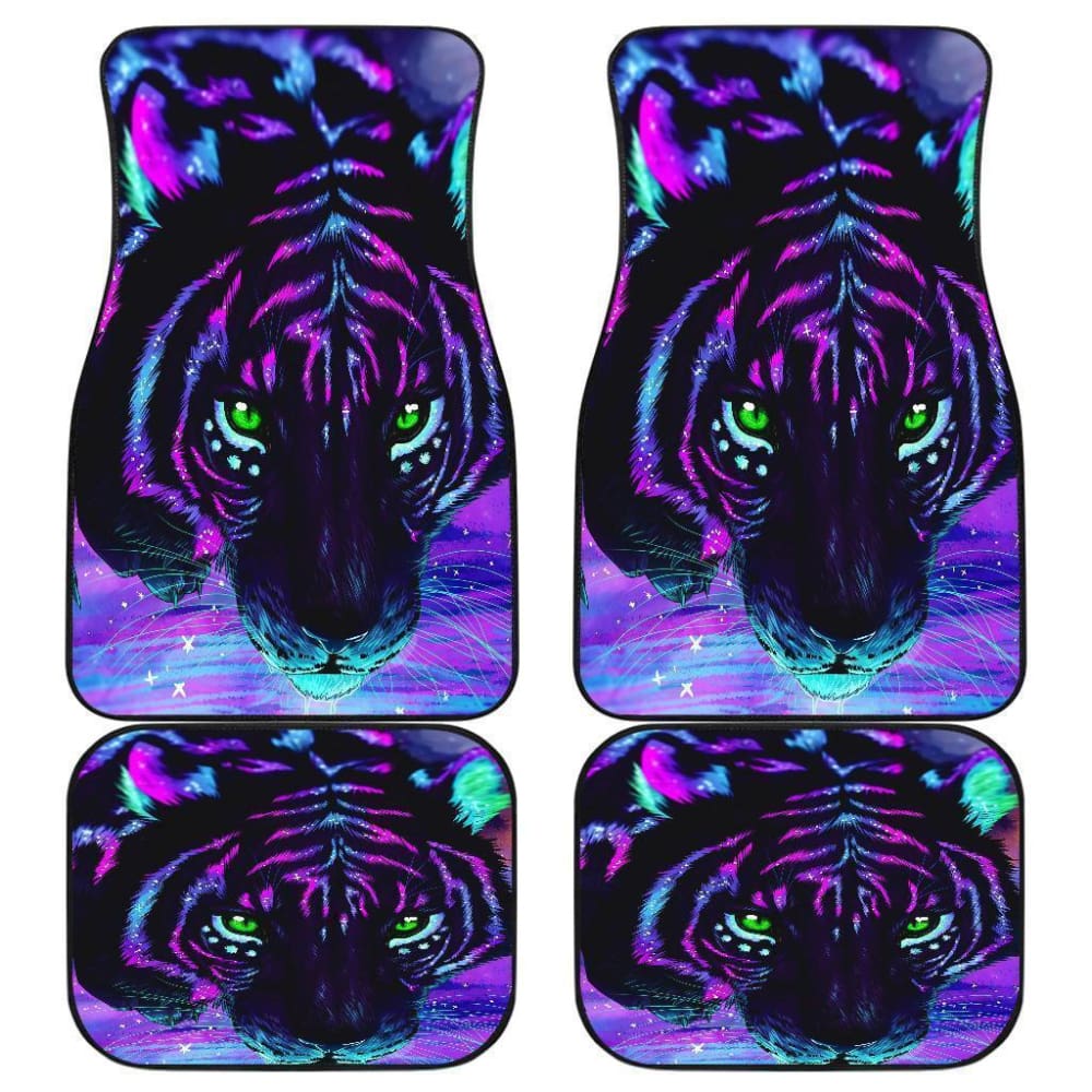 Tiger Draw Art Colorfull Car Floor Mats 174510 - YourCarButBetter