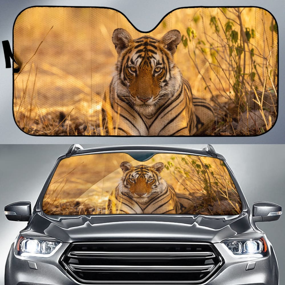 Tiger With Dangerous Silence Car Auto Sun Shades - Make Your Own Styles