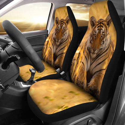 Tiger With Dangerous Silence Car Seat Covers - Make Your Own Styles