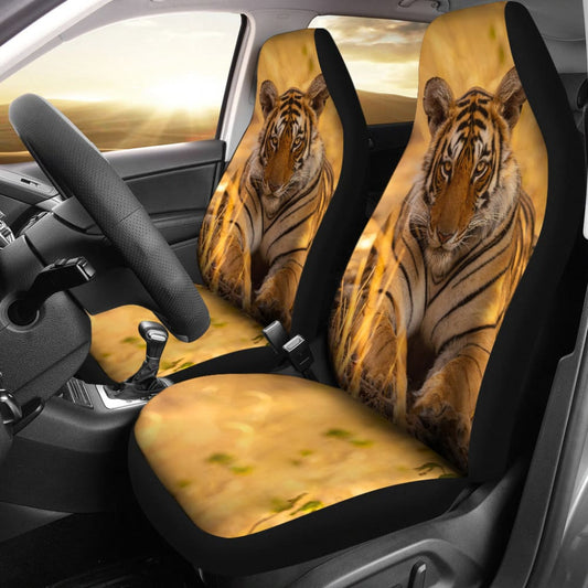 Tiger With Dangerous Silence Car Seat Covers - Make Your Own Styles