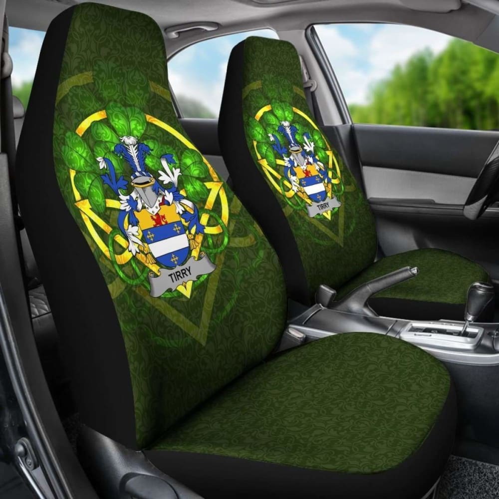 Tirry Ireland Car Seat Cover Celtic Shamrock (Set Of Two) 154230 - YourCarButBetter
