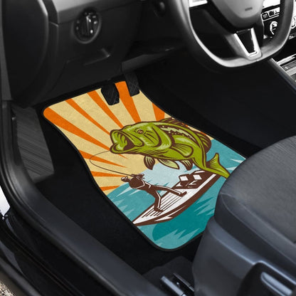 Today Is A Good Day To Have A Great Day Retro Fishing Car Floor Mats 182417 - YourCarButBetter