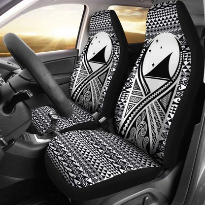 Tokelau Car Seat Cover - Tokelau Flag Polynesian Tattoo Black - 9 174914 - YourCarButBetter