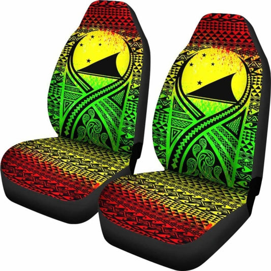 Tokelau Car Seat Cover - Tokelau Flag Polynesian Tattoo Reggae - 9 174914 - YourCarButBetter