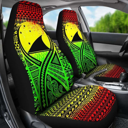 Tokelau Car Seat Cover - Tokelau Flag Polynesian Tattoo Reggae - 9 174914 - YourCarButBetter