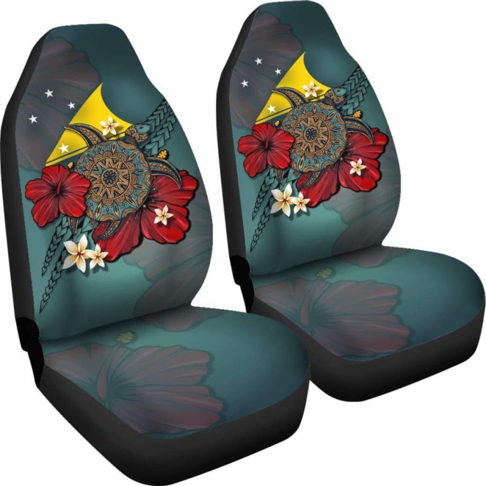 Tokelau Car Seat Covers Blue Turtle Tribal Amazing 091114 - YourCarButBetter