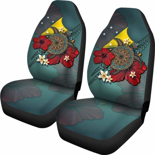 Tokelau Car Seat Covers Blue Turtle Tribal Amazing 091114 - YourCarButBetter