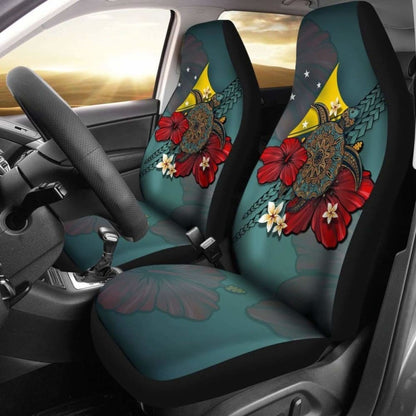 Tokelau Car Seat Covers Blue Turtle Tribal Amazing 091114 - YourCarButBetter