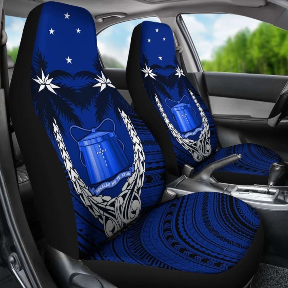 Tokelau Car Seat Covers - Tokelau Coat Of Arms Coconut Tree - Amazing 1 105905 - YourCarButBetter