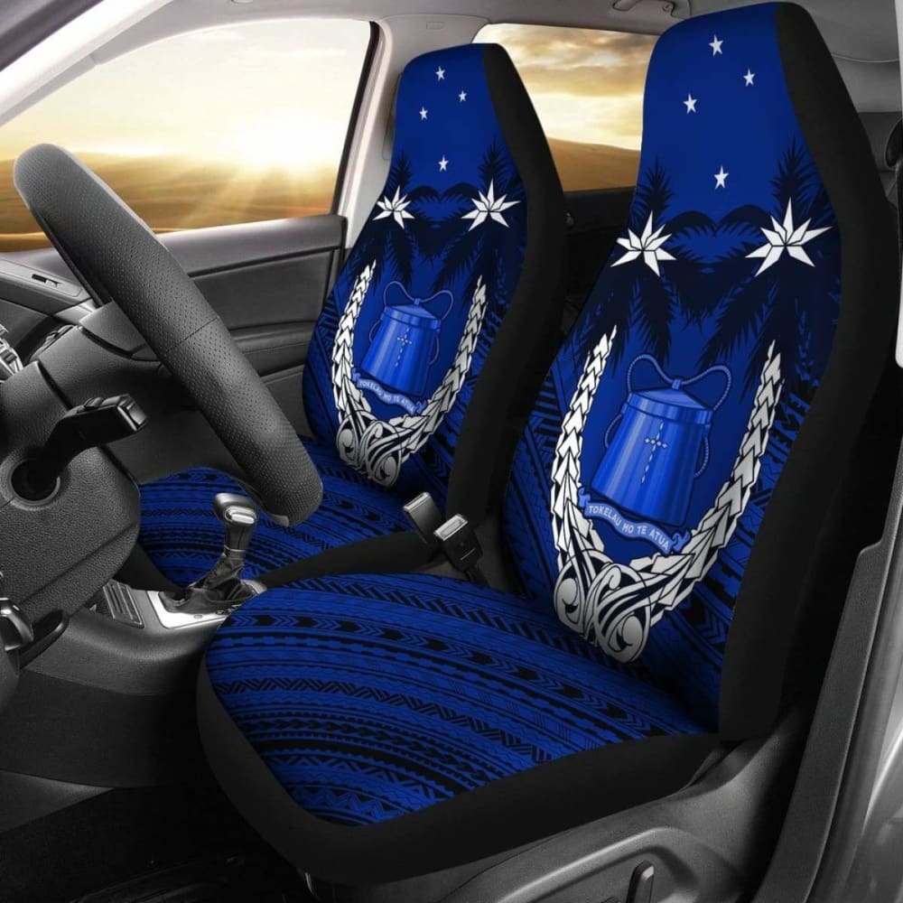 Tokelau Car Seat Covers - Tokelau Coat Of Arms Coconut Tree - Amazing 1 105905 - YourCarButBetter