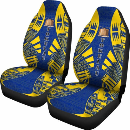 Tokelau Car Seat Covers - Tokelau Coat Of Arms Polynesian Tattoo Flag - 9 174914 - YourCarButBetter