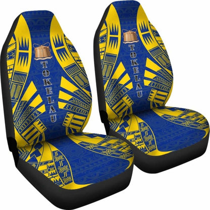 Tokelau Car Seat Covers - Tokelau Coat Of Arms Polynesian Tattoo Flag - 9 174914 - YourCarButBetter