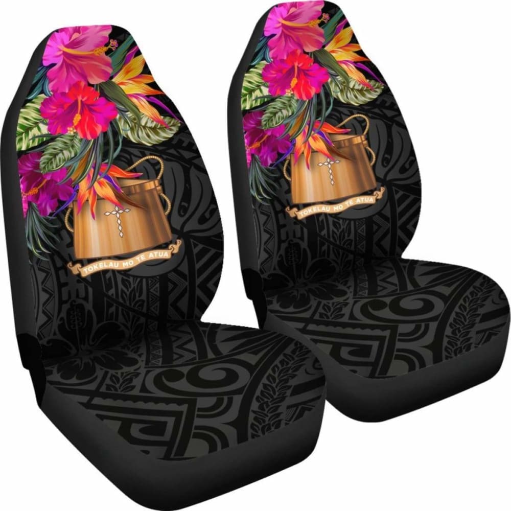 Tokelau Car Seat Covers - Polynesian Hibiscus Pattern - 232125 - YourCarButBetter