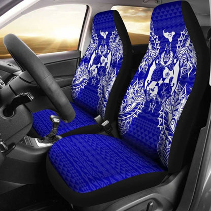 Tonga Car Seat Cover - Tonga Coat Of Arms Map Blue - 105905 - YourCarButBetter