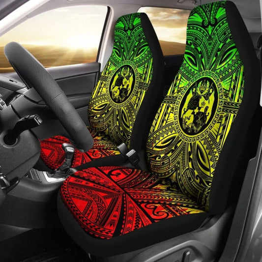 Tonga Car Seat Cover - Tonga Coat Of Arms Polynesian Reggae Style 10 181703 - YourCarButBetter