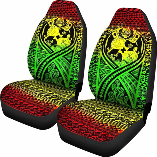 Tonga Car Seat Cover - Tonga Coat Of Arms Polynesian Tattoo Reggae - 105905 - YourCarButBetter