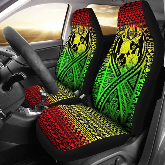 Tonga Car Seat Cover - Tonga Coat Of Arms Polynesian Tattoo Reggae - 105905 - YourCarButBetter