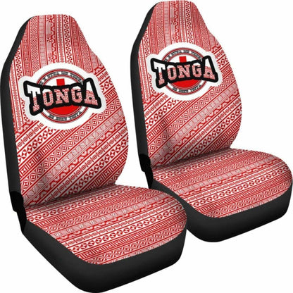 Tonga Car Seat Cover Tonga Flag And Tapa Pattern 2 181703 - YourCarButBetter