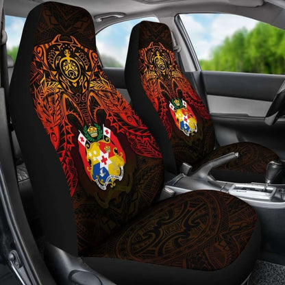 Tonga Car Seat Covers - Tonga Coat Of Arms Red Manta Ray - 18 181703 - YourCarButBetter