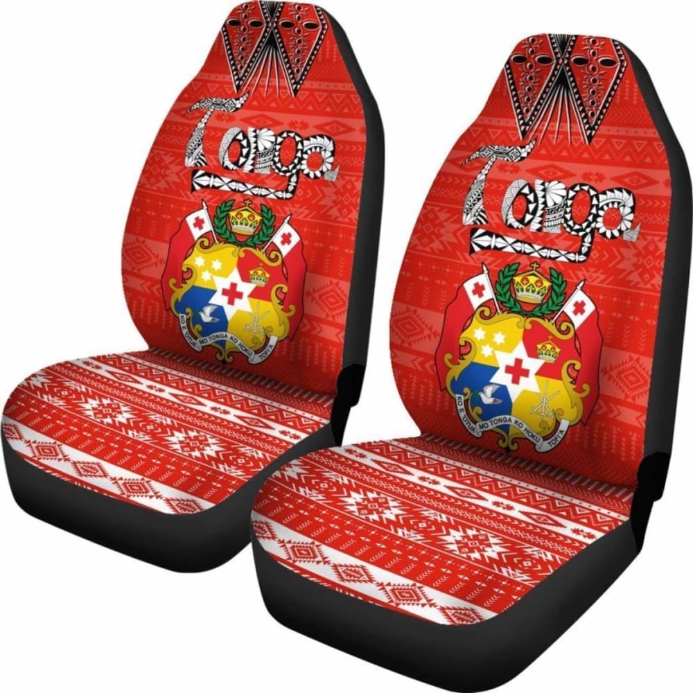 Tonga Car Seat Covers - Tonga Coat Of Arms Tribal - 4 1 181703 - YourCarButBetter