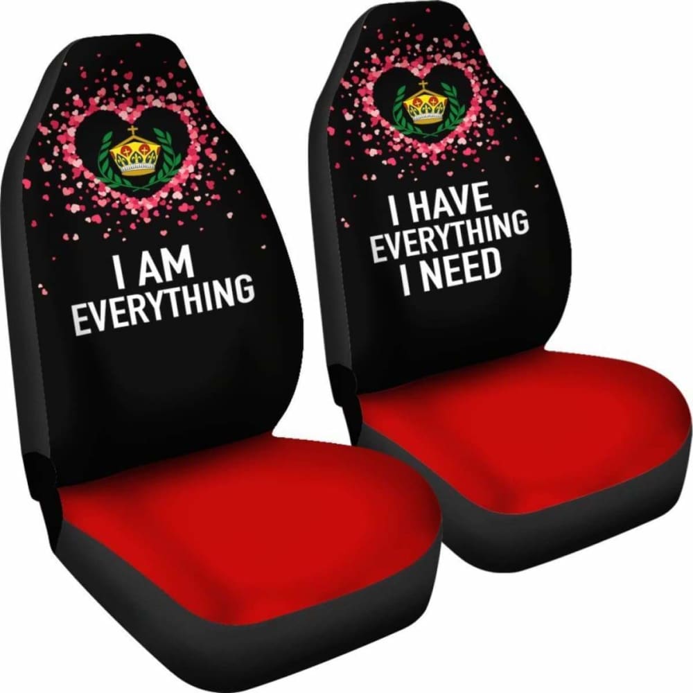 Tonga Car Seat Covers Couple Valentine Everthing I Need (Set Of Two) 181703 - YourCarButBetter