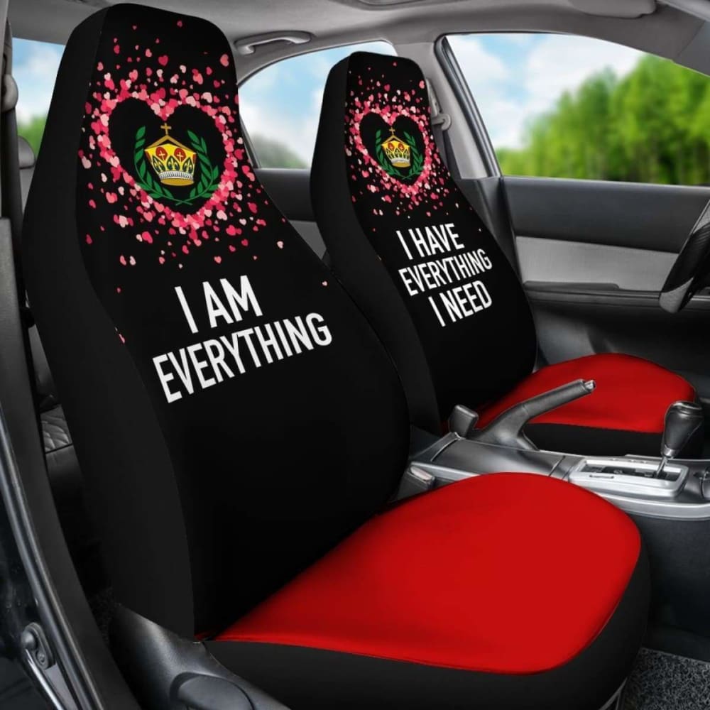 Tonga Car Seat Covers Couple Valentine Everthing I Need (Set Of Two) 181703 - YourCarButBetter