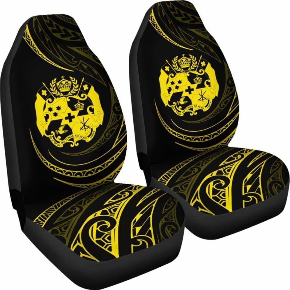 Tonga Car Seat Covers - Yellow - Frida Style - 181703 - YourCarButBetter