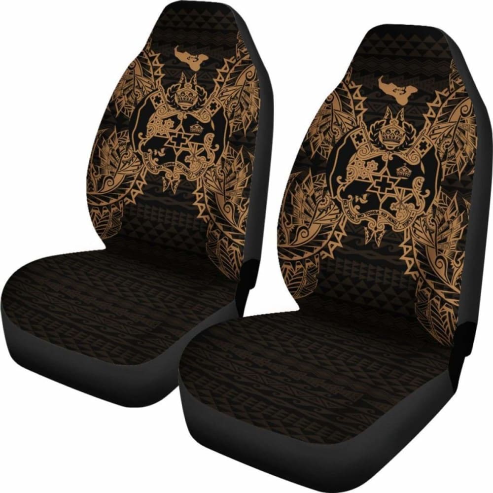 Tonga Polynesia Car Seat Cover Map Gold 39 181703 - YourCarButBetter