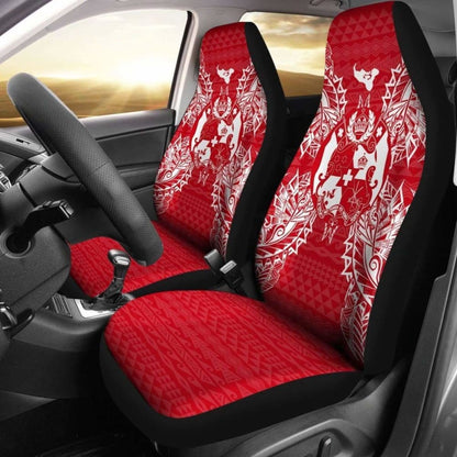 Tonga Polynesia Car Seat Cover Map Red White 39 181703 - YourCarButBetter