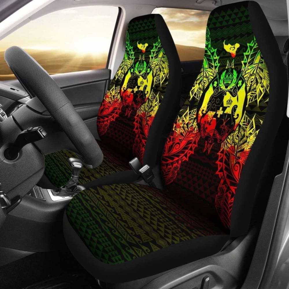 Tonga Polynesia Car Seat Cover Map Reggae 39 181703 - YourCarButBetter