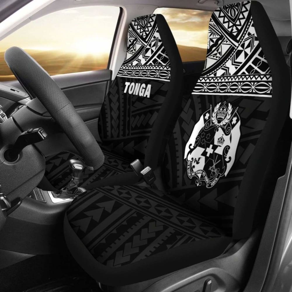 Tonga Polynesian Car Seat Covers Black - 11 181703 - YourCarButBetter