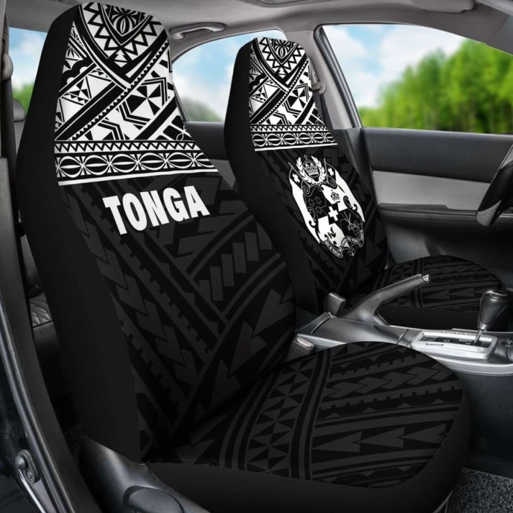 Tonga Polynesian Car Seat Covers Black - 11 181703 - YourCarButBetter