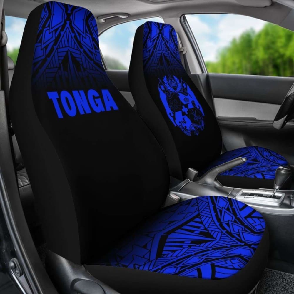 Tonga Polynesian Car Seat Covers - Blue Fog - 11 181703 - YourCarButBetter