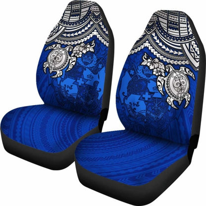 Tonga Polynesian Car Seat Covers - Blue Turtle - Amazing 091114 - YourCarButBetter