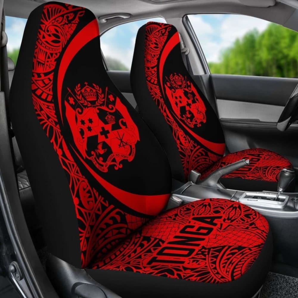 Tonga Polynesian Car Seat Covers Circle Style 02 4 181703 - YourCarButBetter