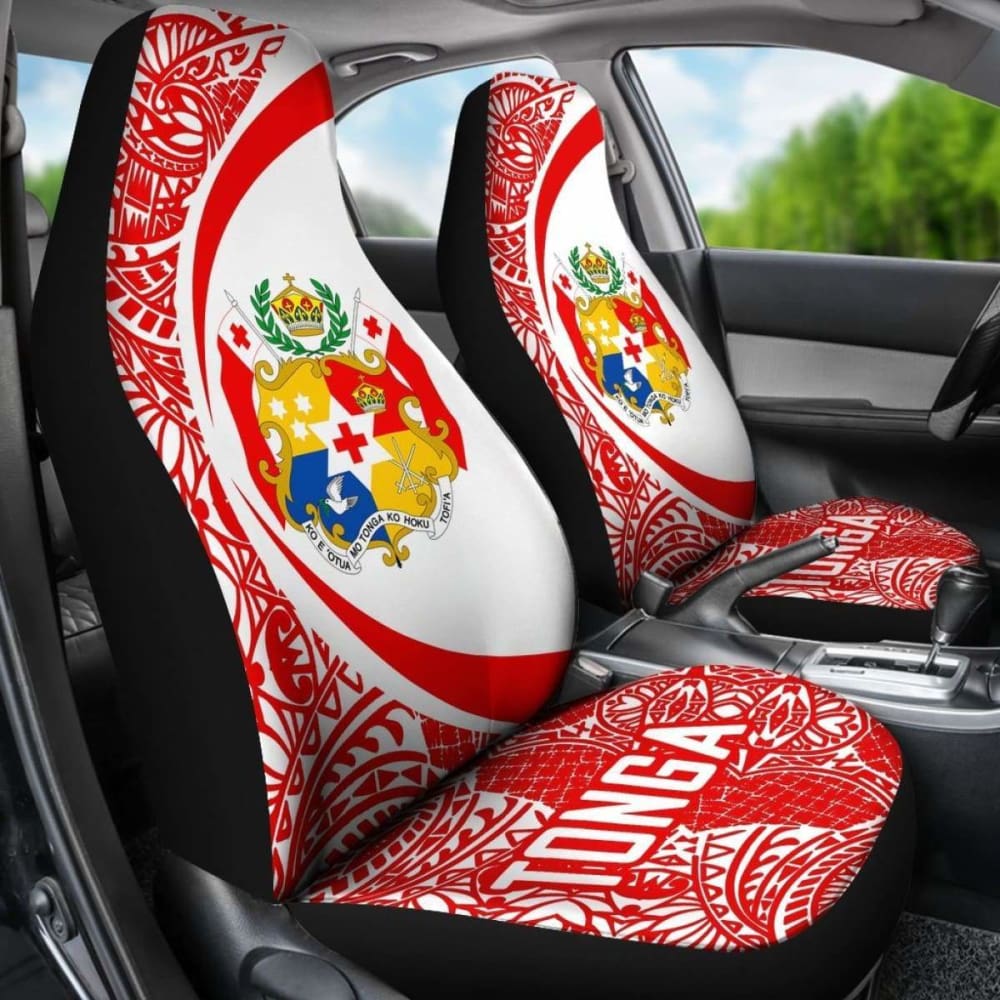 Tonga Polynesian Car Seat Covers Circle Style 07 4 181703 - YourCarButBetter