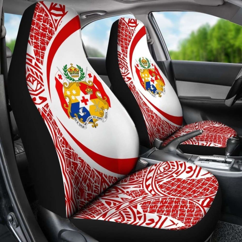 Tonga Polynesian Car Seat Covers Circle Style 1 181703 - YourCarButBetter