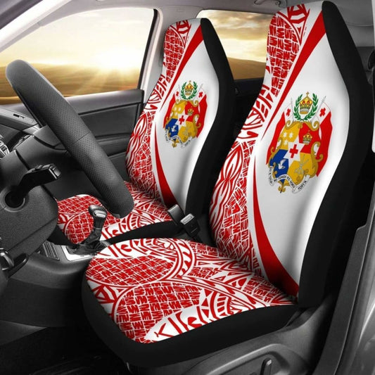 Tonga Polynesian Car Seat Covers Circle Style 1 181703 - YourCarButBetter
