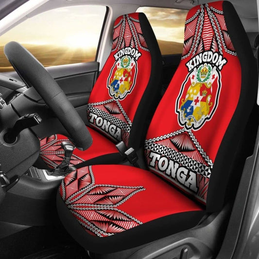 Tonga Polynesian Car Seat Covers Coat Of Arms 12 181703 - YourCarButBetter