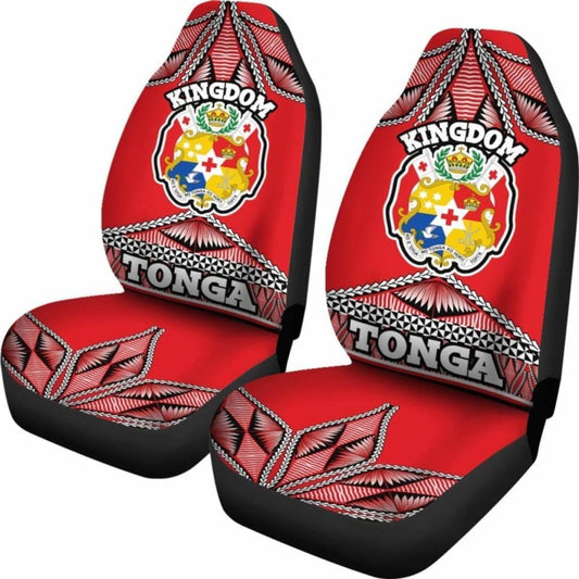 Tonga Polynesian Car Seat Covers Coat Of Arms 12 181703 - YourCarButBetter