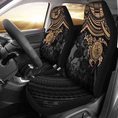 Tonga Polynesian Car Seat Covers - Golden Turtle - Amazing 091114 - YourCarButBetter