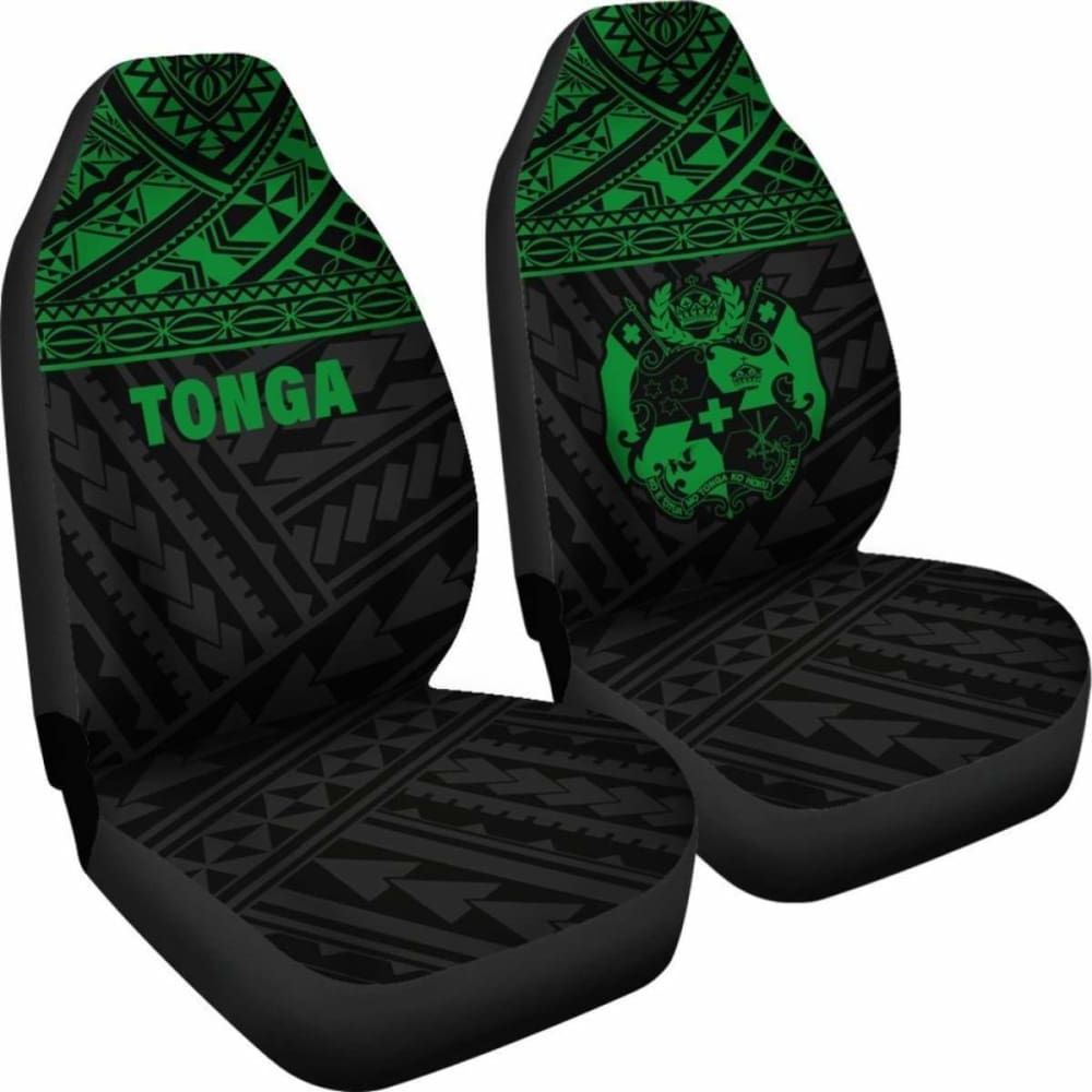 Tonga Polynesian Car Seat Covers Green - 11 181703 - YourCarButBetter