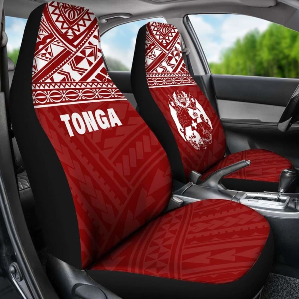 Tonga Polynesian Car Seat Covers Red - 11 181703 - YourCarButBetter