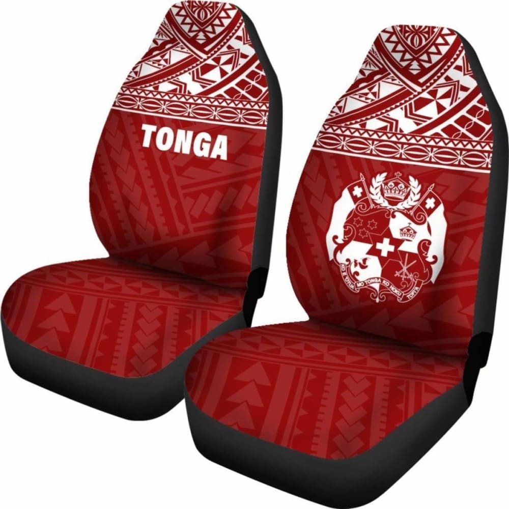 Tonga Polynesian Car Seat Covers Red - 11 181703 - YourCarButBetter
