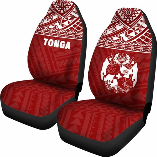 Tonga Polynesian Car Seat Covers Red - 11 181703 - YourCarButBetter