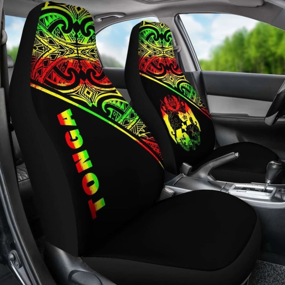 Tonga Polynesian Car Seat Covers - Reggae Curve - 11 181703 - YourCarButBetter