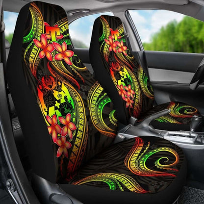 Tonga Polynesian Car Seat Covers - Reggae Plumeria - 11 181703 - YourCarButBetter