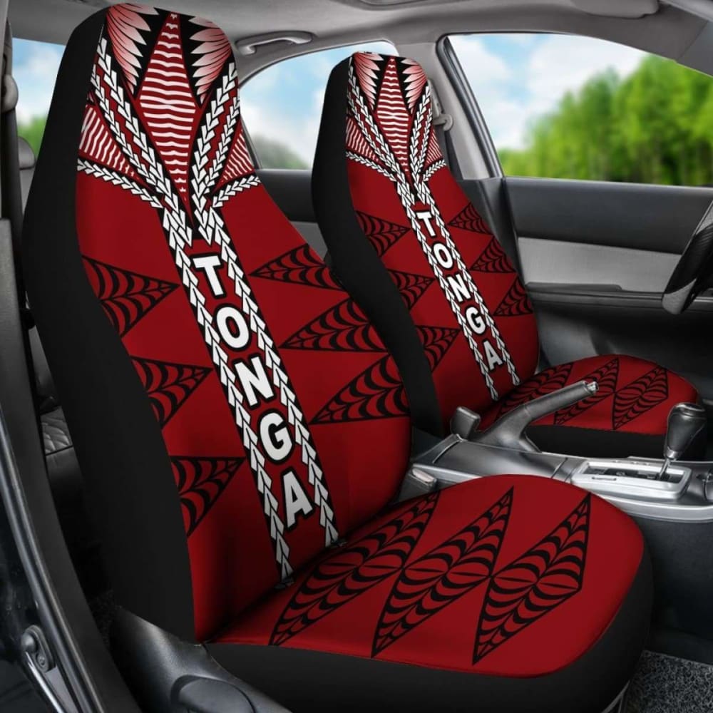 Tonga Polynesian Car Seat Covers - Tongan Ngatu Pattern - 12 181703 - YourCarButBetter