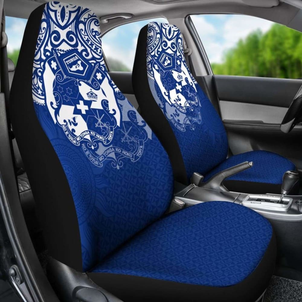 Tonga Polynesian Car Seat Covers Tongan Pride (Bright Blue) 15 181703 - YourCarButBetter
