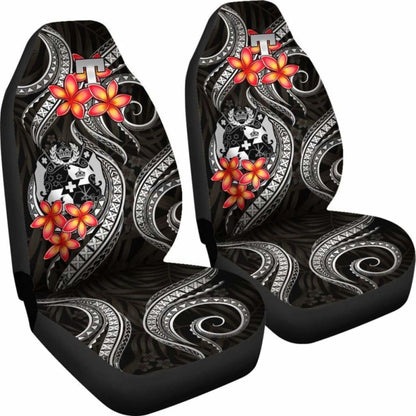 Tonga Polynesian Car Seat Covers - White Plumeria - 11 181703 - YourCarButBetter